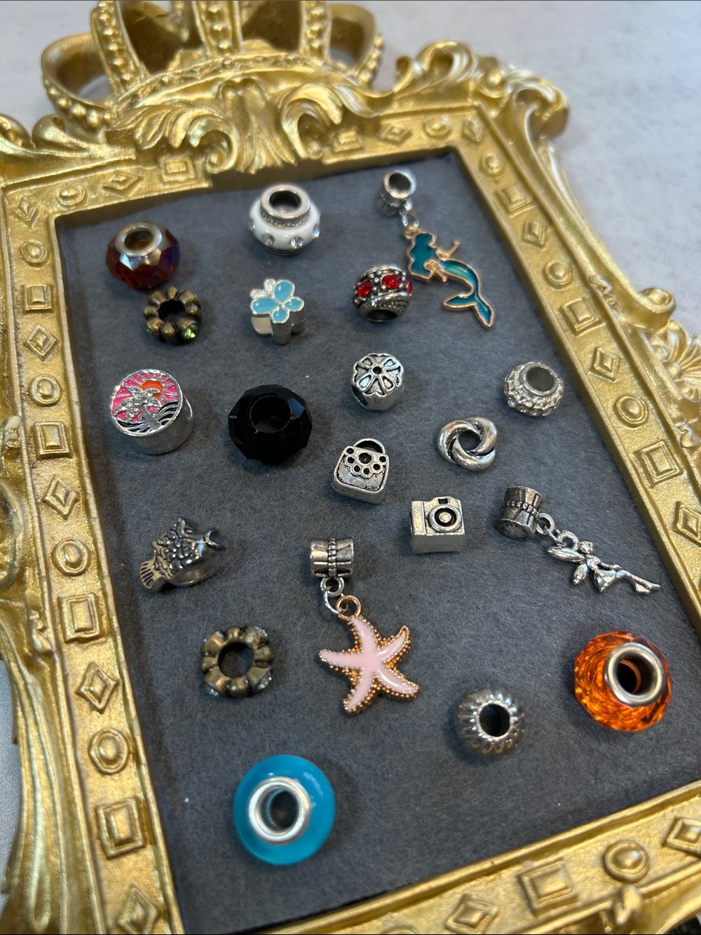 Craft! Bundle of Assorted Women’s Charm Beads and Dangle Charms - Multi-Color